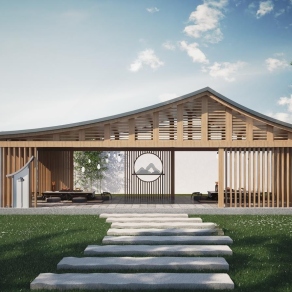 新中式亭子3D模型下载